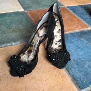 Sam Edelman spikey peep toe pumps